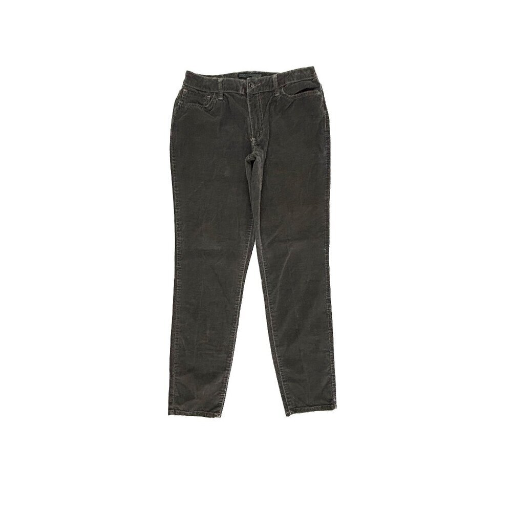 Nine West Skinny Women's size 10 Gray Corduroy pants